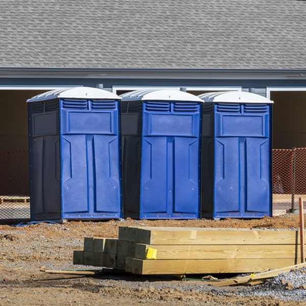 how can i report damages or issues with the portable restrooms during my rental period in Grayson California